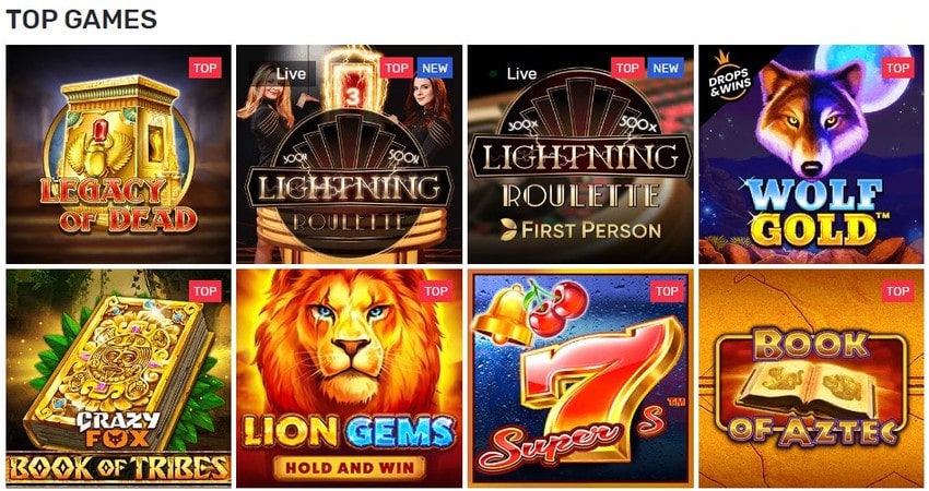 Crazy Fox Casino Games